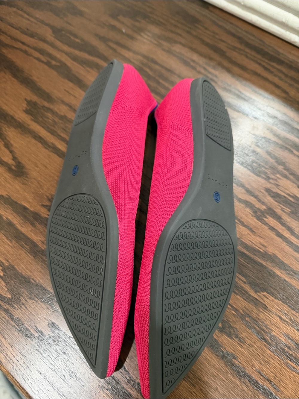 Rothy's Pointed Knit Flats in Hot Pink - Picture 5 of 6